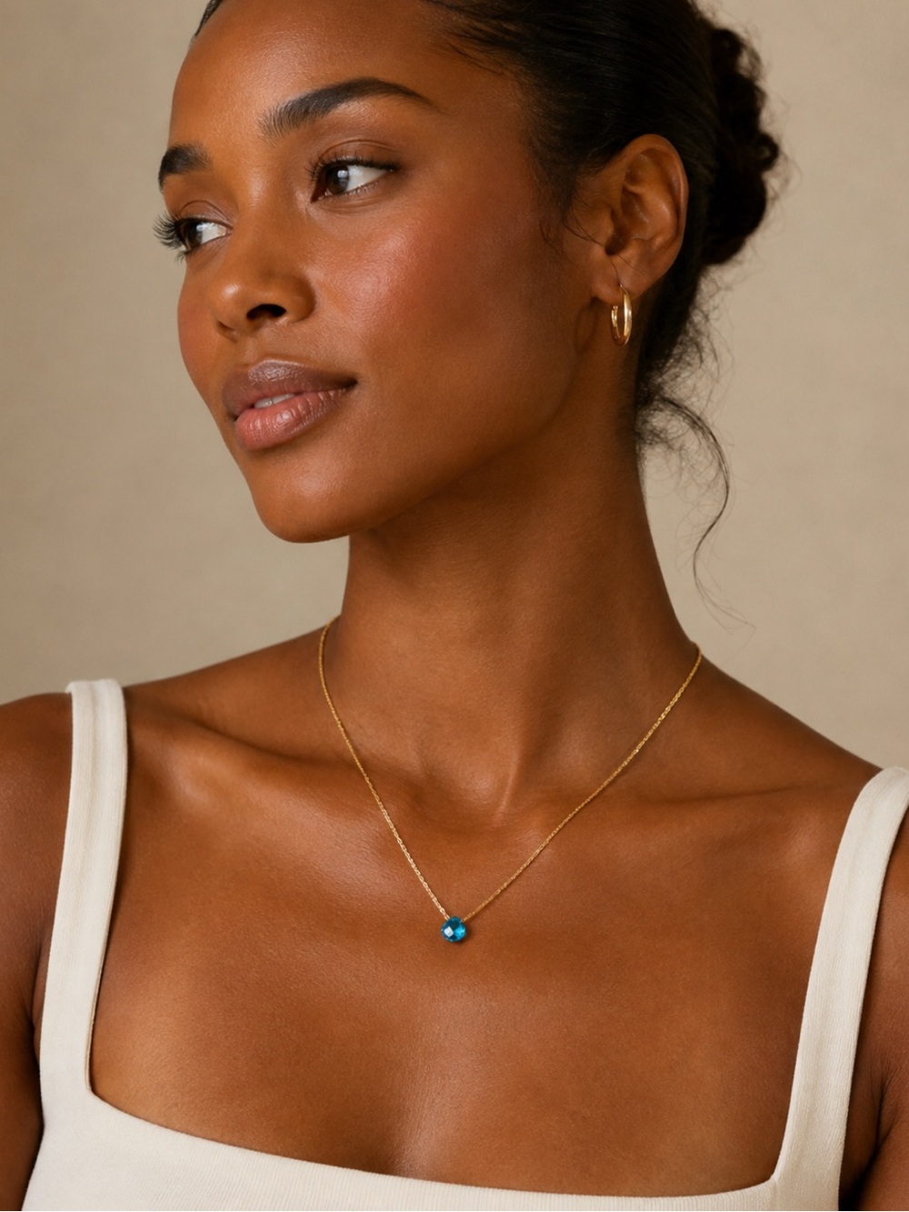 Sky Blue Quartz Necklace